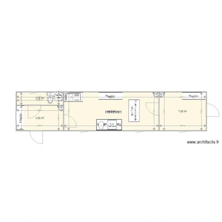 Modules. Plan de 0 pièce et 0 m2