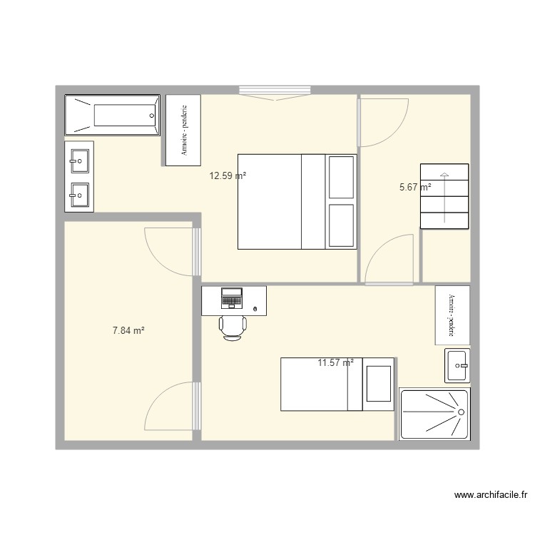 3 CONTAINER 20P ETAGE. Plan de 0 pièce et 0 m2 3 CONTAINER 20P ETAGE. Plan de 0 pièce et 0 m2