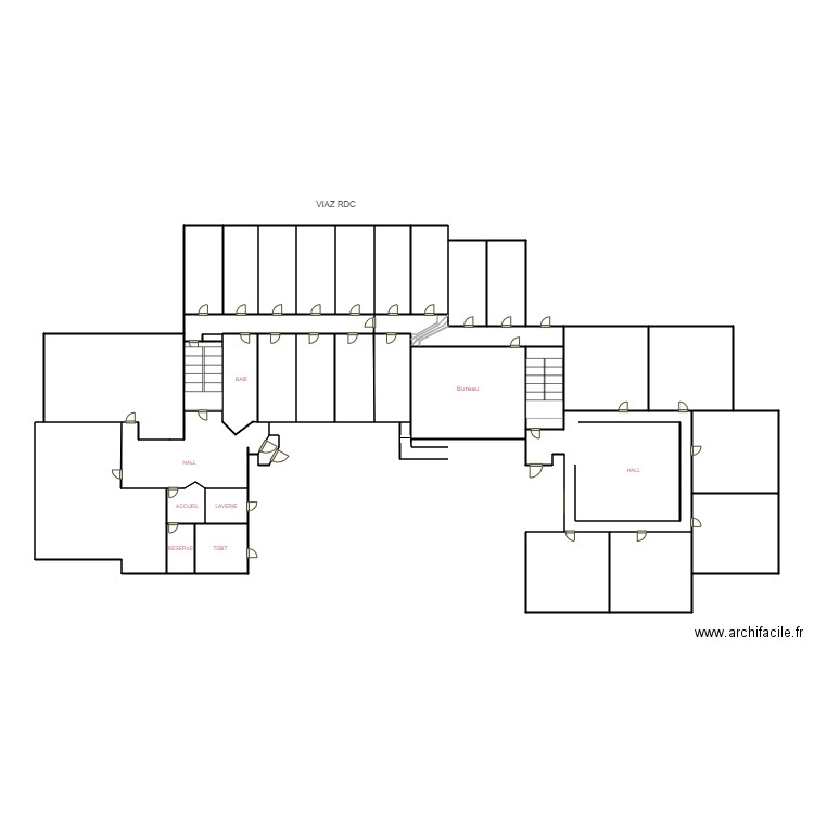 PLAN VIAZ 1. Plan de 162 pièces et 575 m2