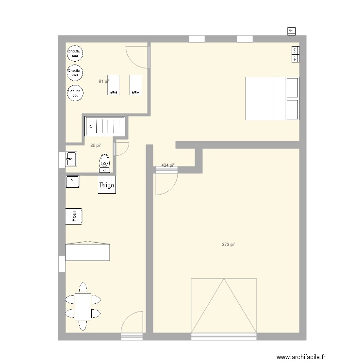 Plan Appartement 1789A2. Plan de 0 pièce et 0 m2
