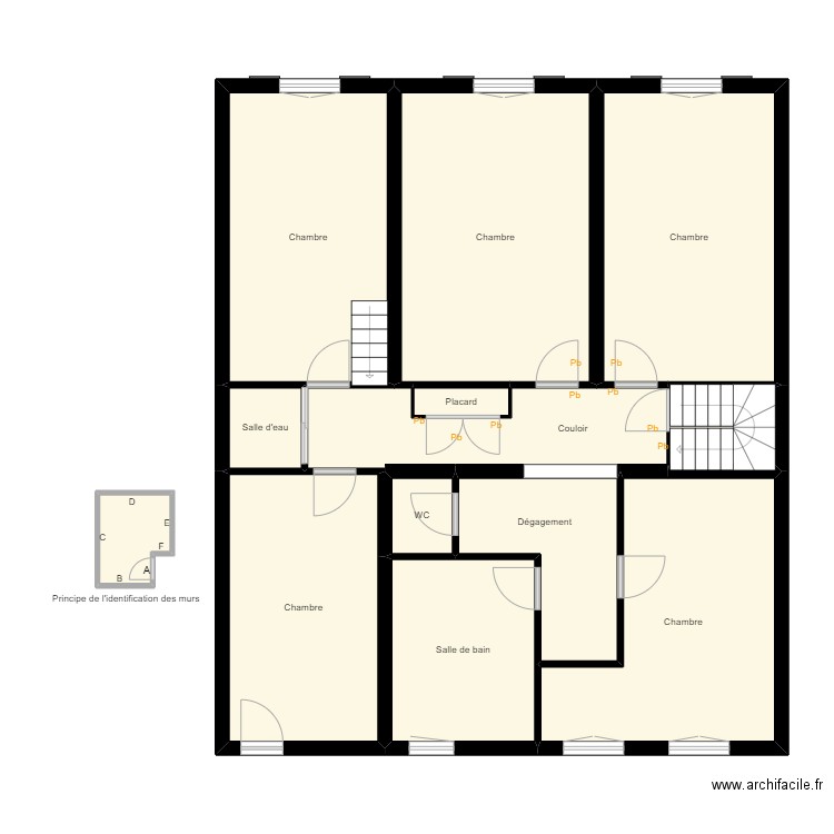 Croquis COLIN Etage. Plan de 0 pièce et 0 m2