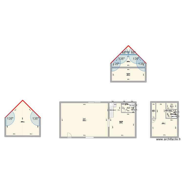 ARNAY. Plan de 11 pièces et 192 m2