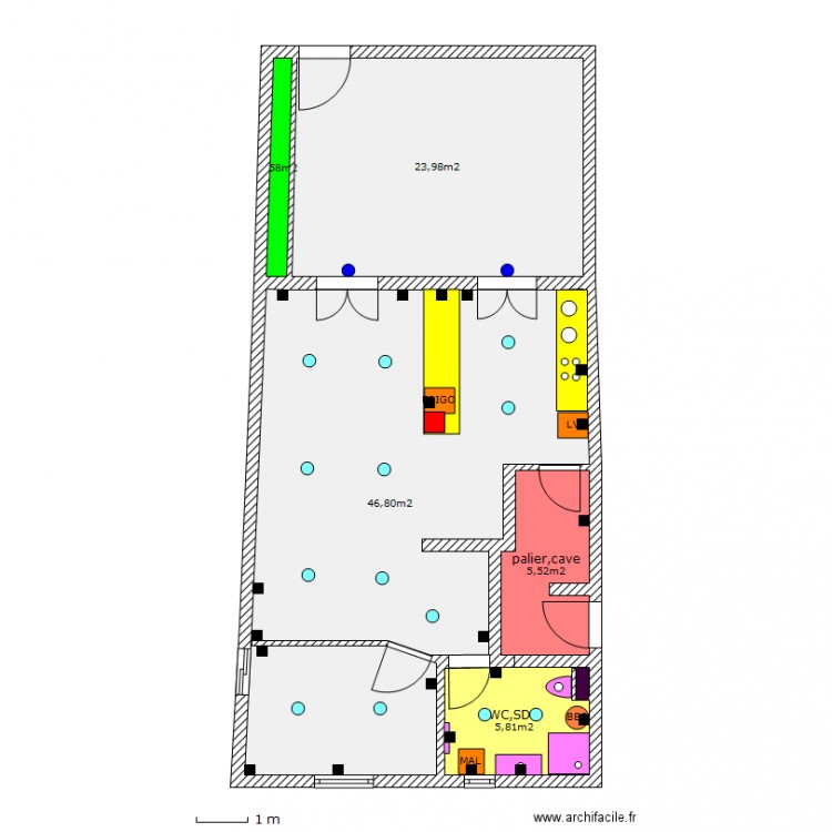 RDC , terrasse monerville. Plan de 0 pièce et 0 m2