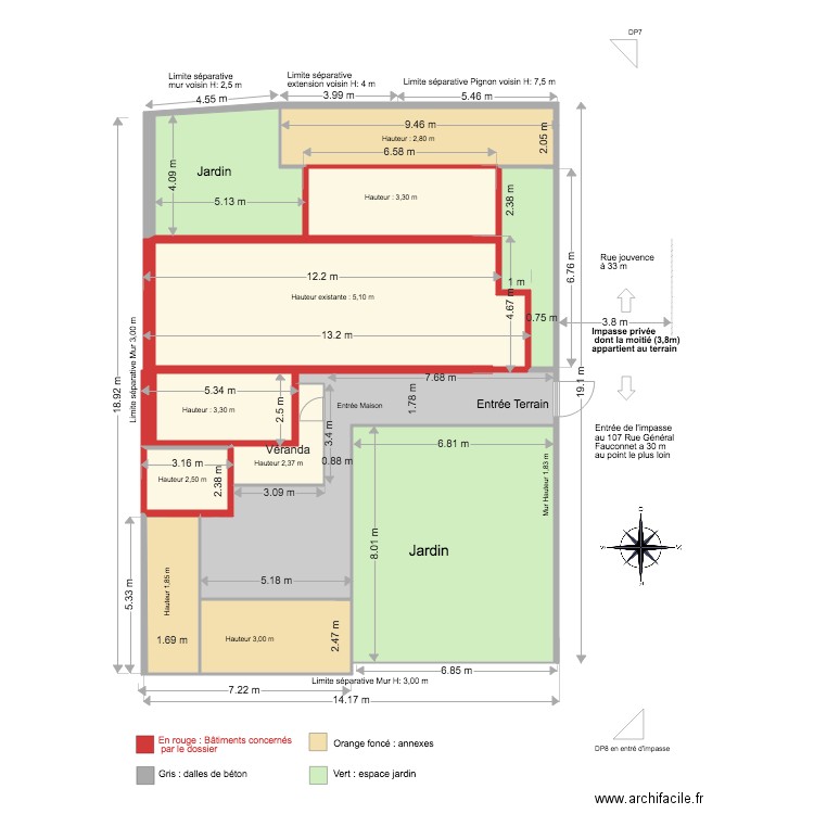 DP2 avant Travaux. Plan de 0 pièce et 0 m2