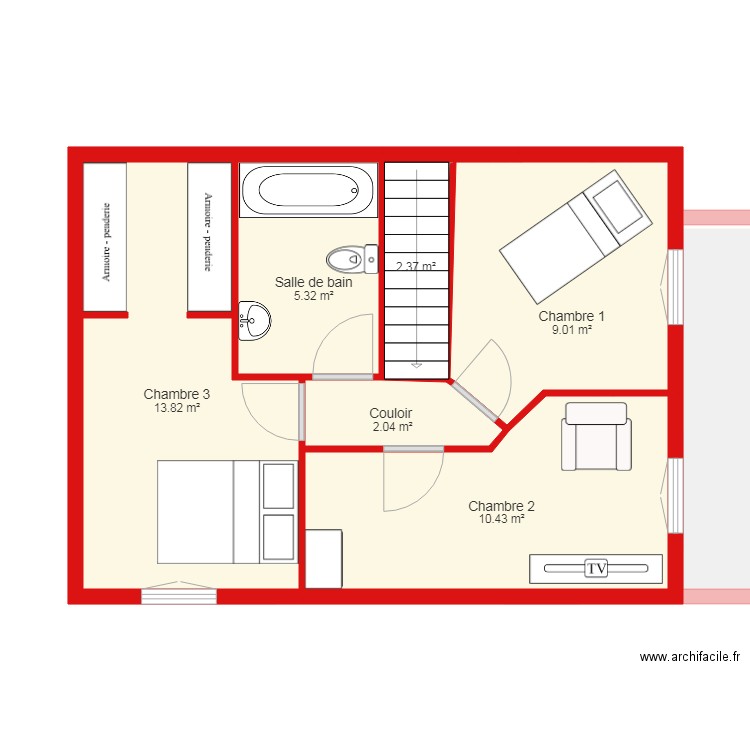 BI1735 niveau 2. Plan de 0 pièce et 0 m2