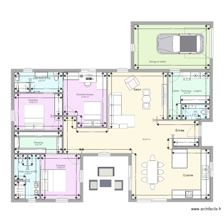 Maison 03 v1. Plan de 0 pièce et 0 m2