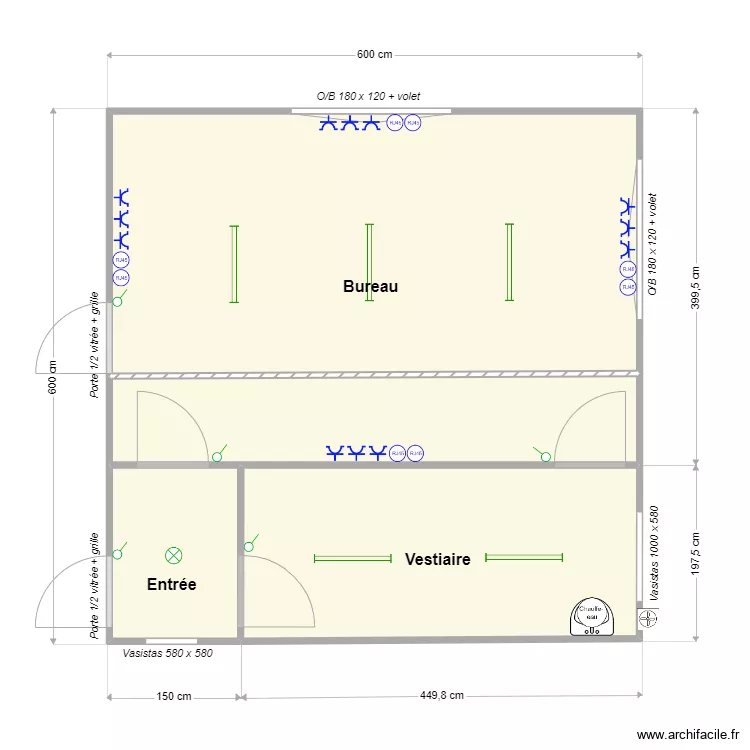 Infrabel bureau. Plan de 