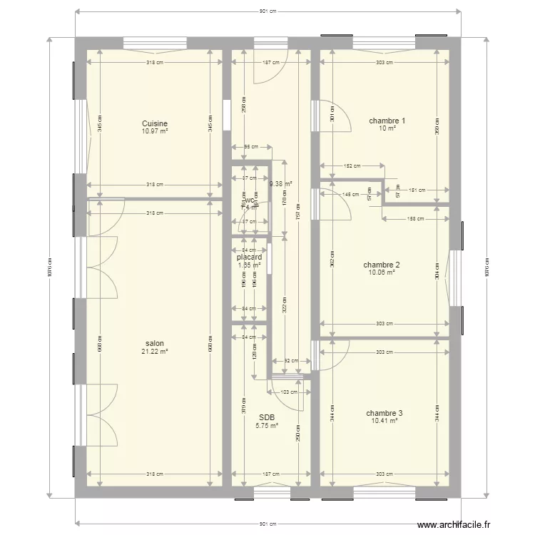 appart arlac xuxen. Plan de 