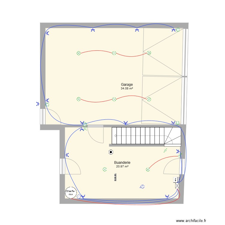 RdC Maison. Plan de 0 pièce et 0 m2