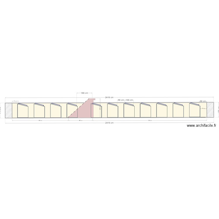 Coupe Fort Saint-Marine PV. Plan de 0 pièce et 0 m2