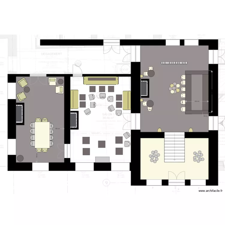 Bar Lounge new set up. Plan de 