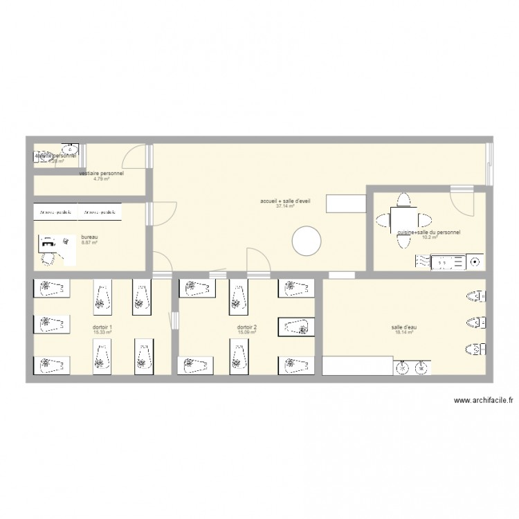 micro creche  Plan dessiné par microcreche62