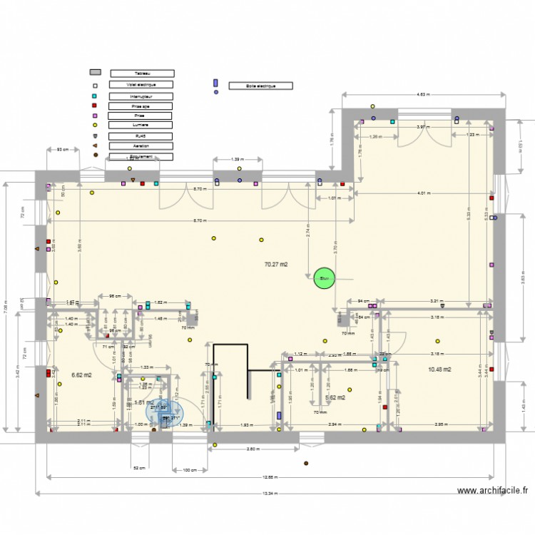 Elec017. Plan de 0 pièce et 0 m2