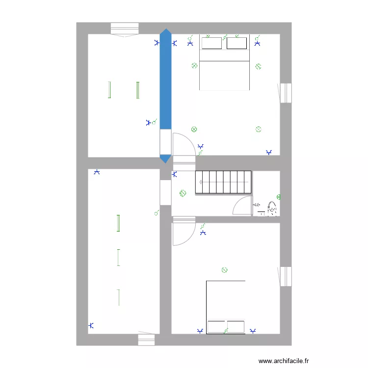 Ereffe étage Electricité. Plan de Ereffe étage Electricité. Plan de