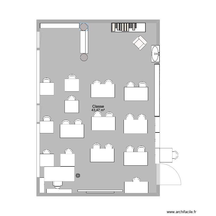 Plan Class E Classe - Plan dessiné par aalliixx