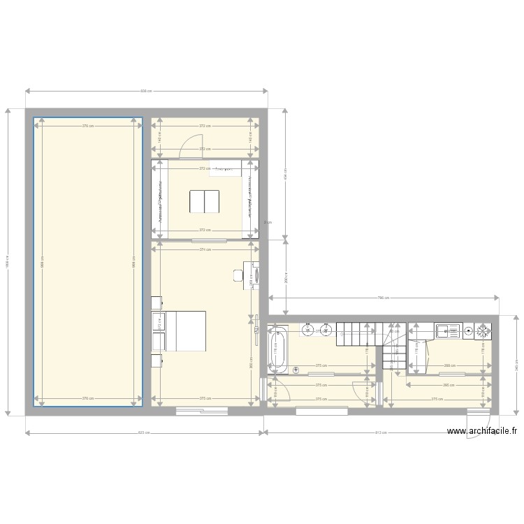 the maison. Plan de 0 pièce et 0 m2