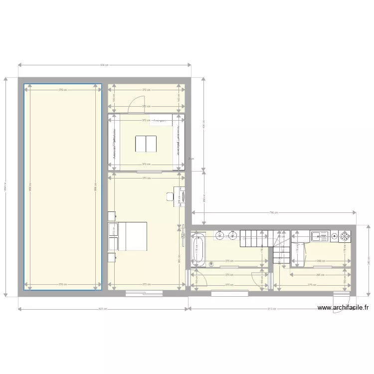 the maison. Plan de 