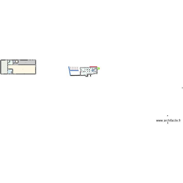 plan évacuation RDC version 2. Plan de 12 pièces et 1166 m2