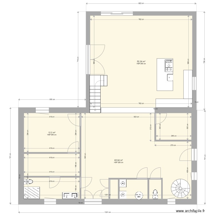 Plans maison St Clair de la Tour vide. Plan de 0 pièce et 0 m2