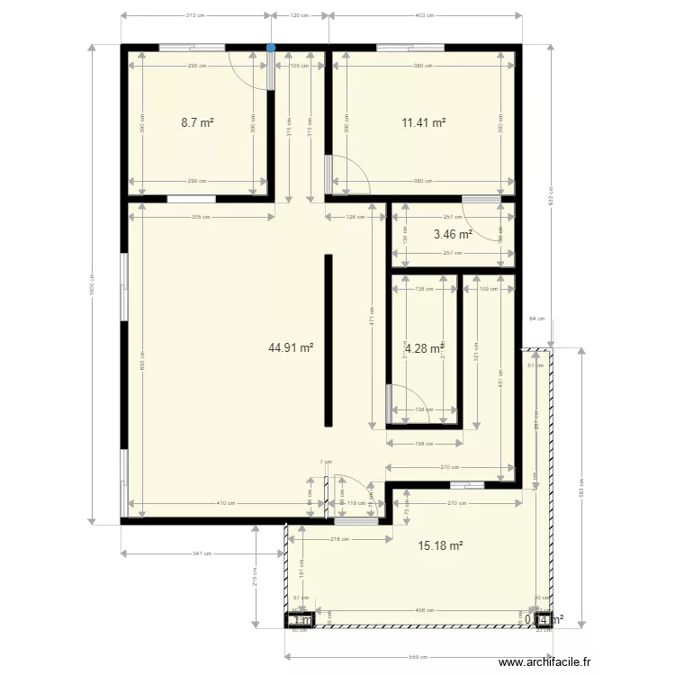 DUPLEXG REZ B1. Plan de DUPLEXG REZ B1. Plan de