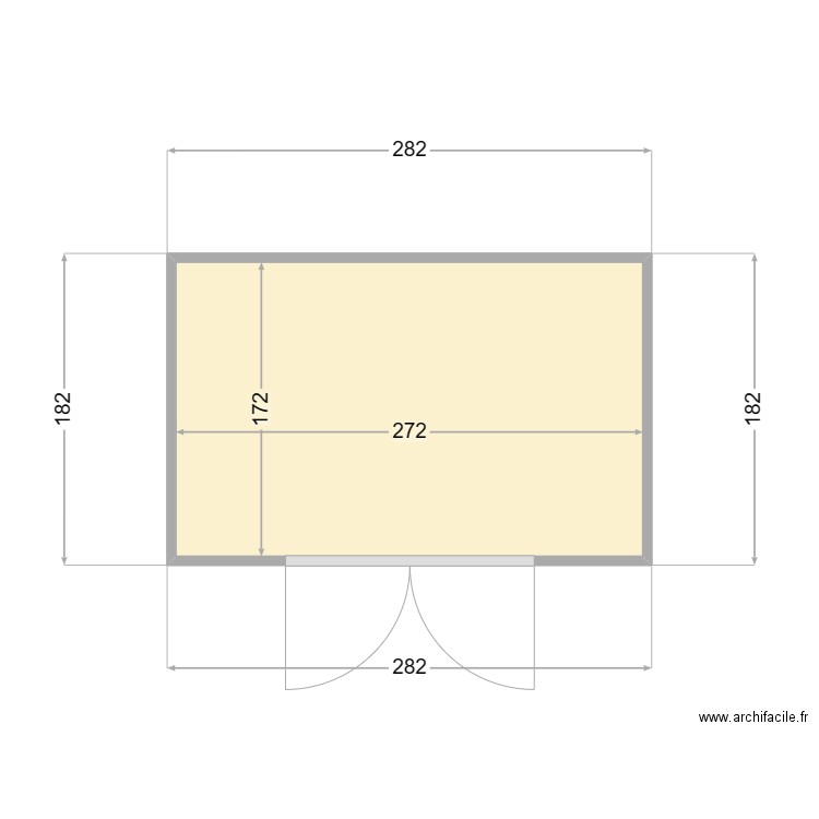 Abri de jardin 01. Plan de 0 pièce et 0 m2