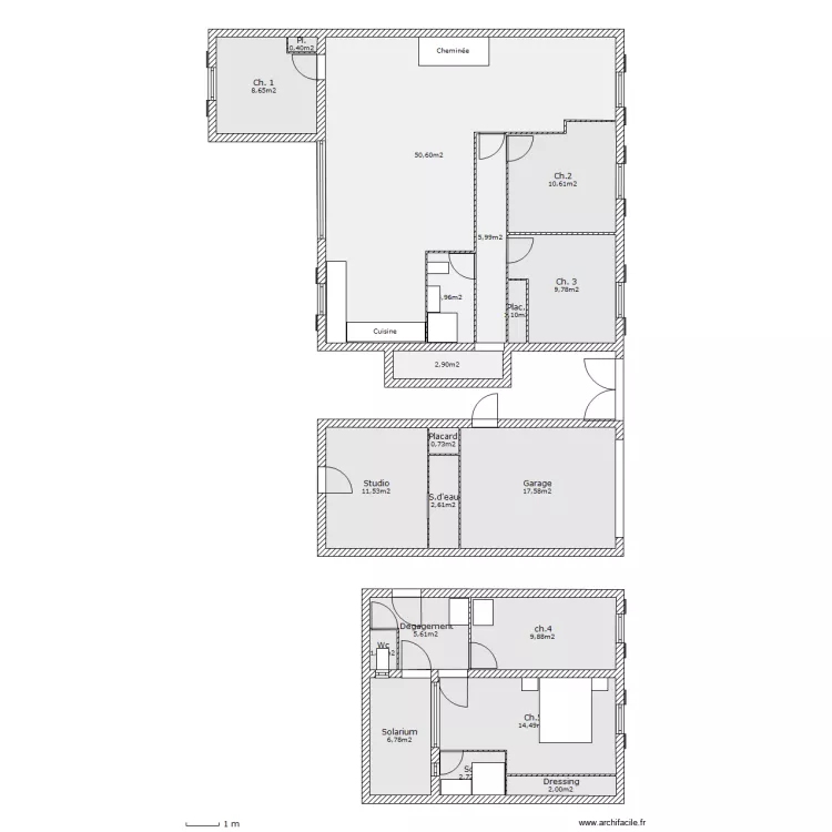 72, imp boheme, etage 5. Plan de 
