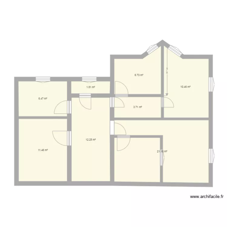 19 2eme &eacute;tage DEFINITIF AVEC NOM. Plan de 