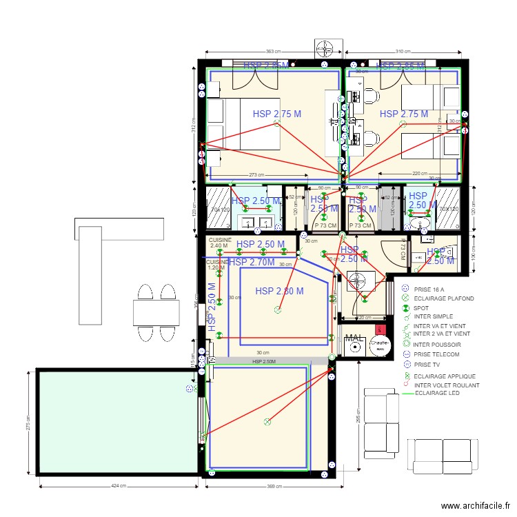 MEYERBEER 11. Plan de 0 pièce et 0 m2