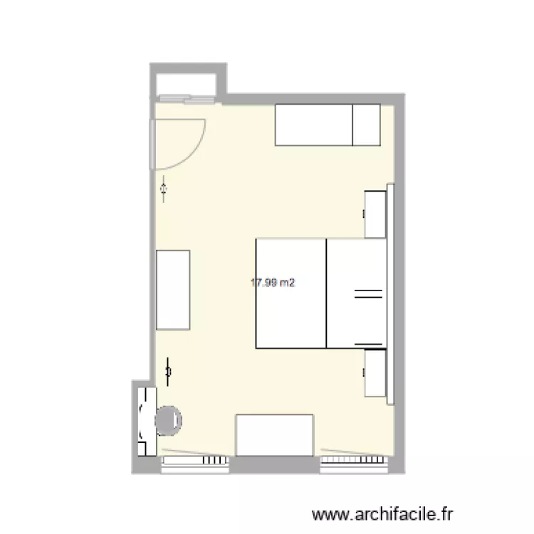 projet chambre 3. Plan de 