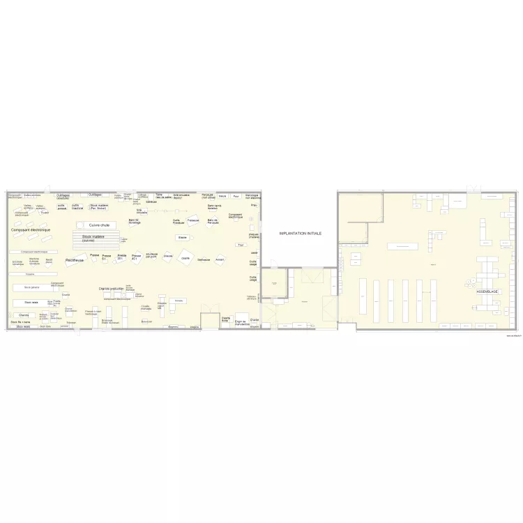 agencement atelier A B C 2. Plan de 