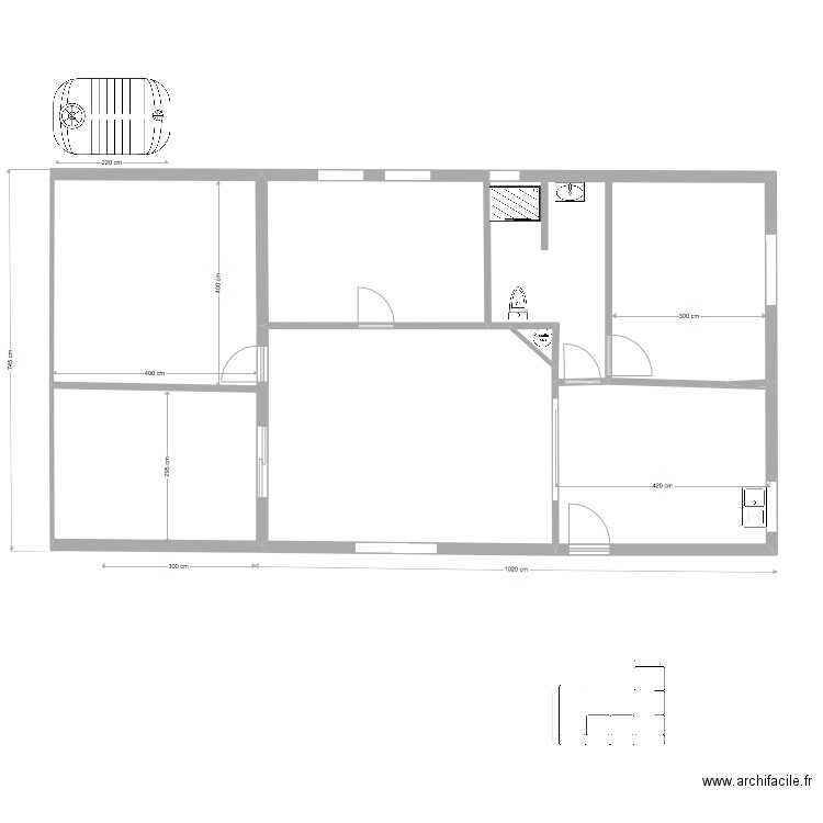 ESSAI 12 octobre. Plan de 4 pièces et 67 m2