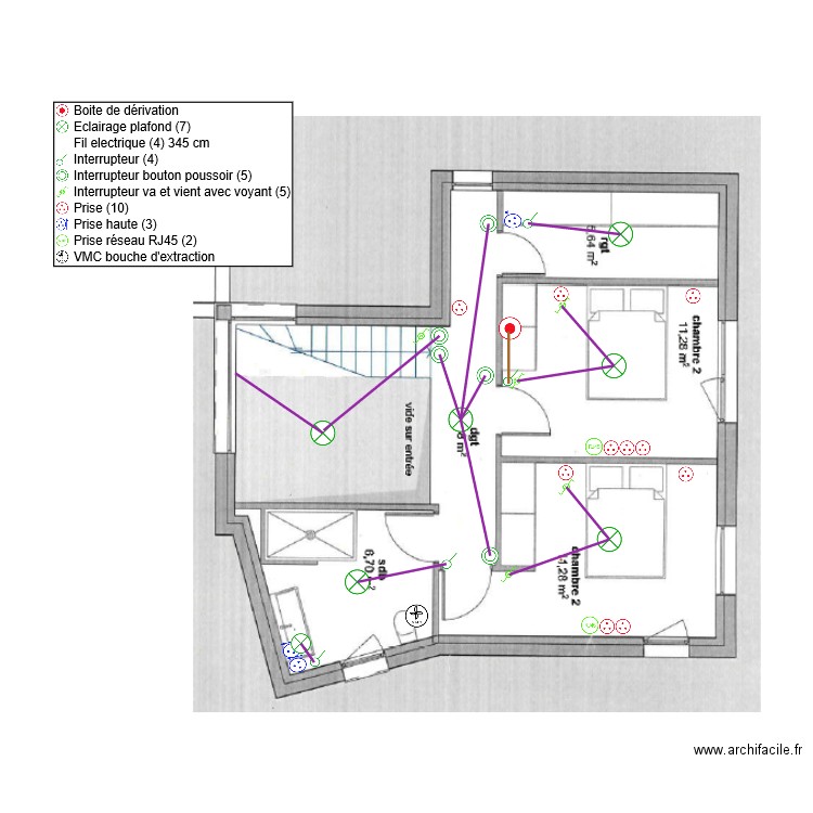 FILICIAK-R+1-PLAN ELEC-. Plan de 0 pièce et 0 m2