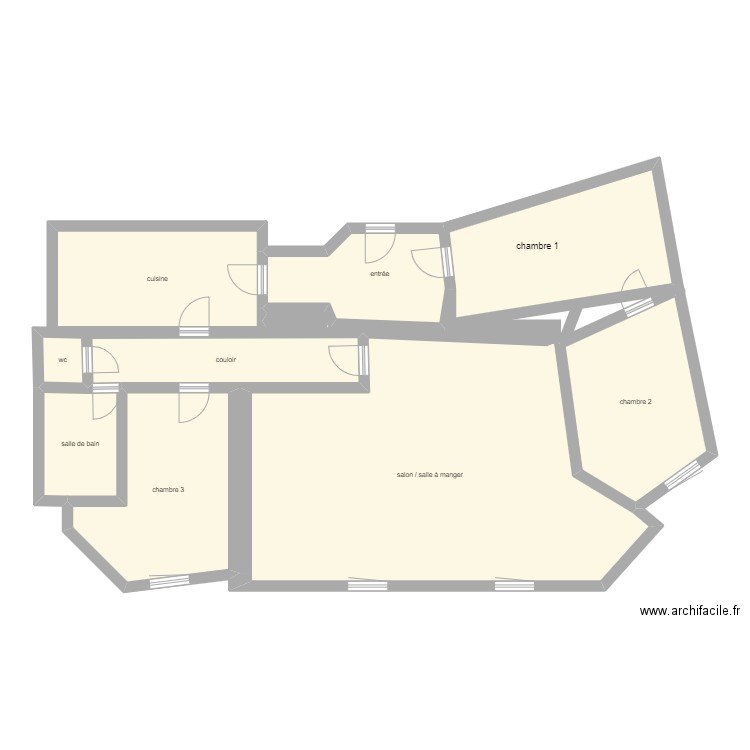 plan de la motte montgoubert. Plan de 8 pièces et 136 m2