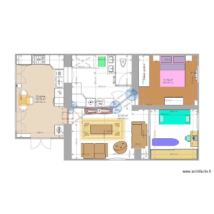 Plan St Pierre V5 Meublé. Plan de 0 pièce et 0 m2