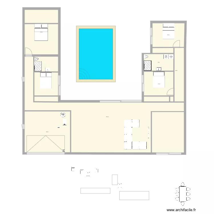 maison bay. Plan de 