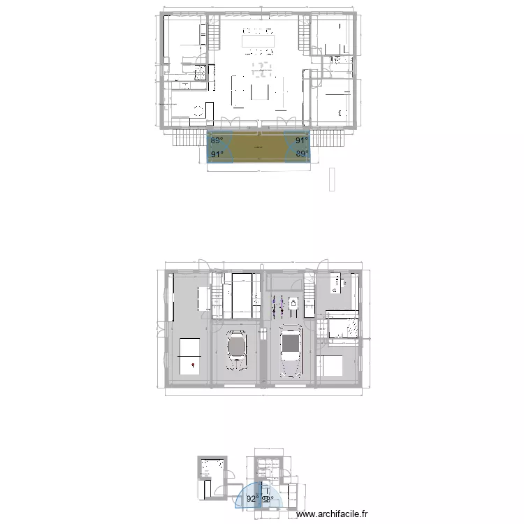 MAISON &Agrave; CONFLANS. Plan de 