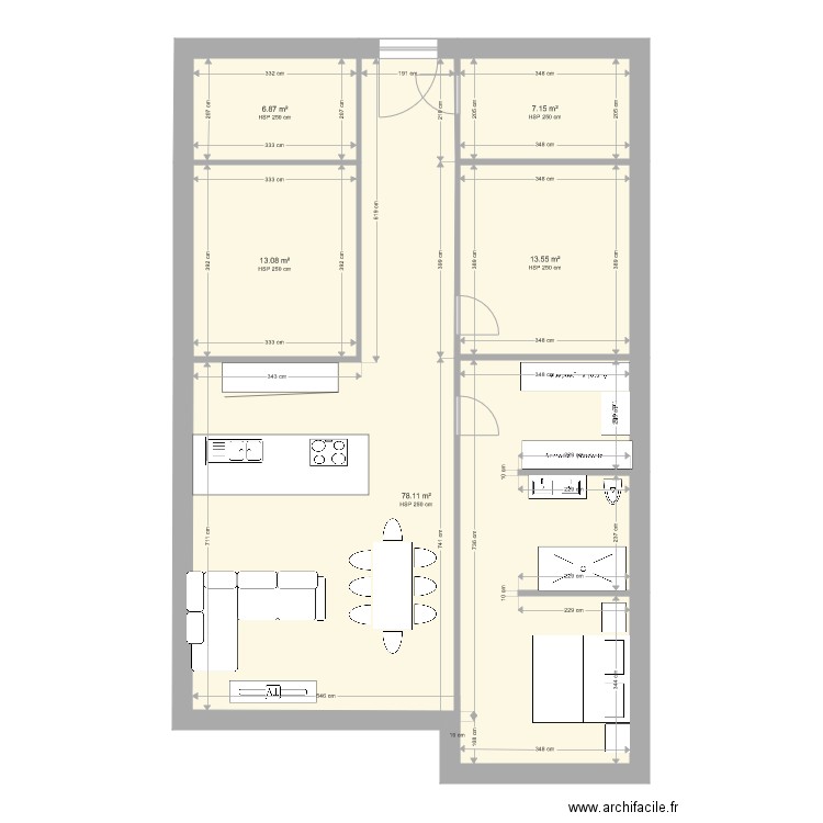 Hernes RDC. Plan de 0 pièce et 0 m2