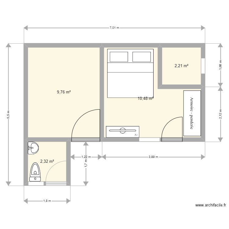 Extension. Plan de 0 pièce et 0 m2