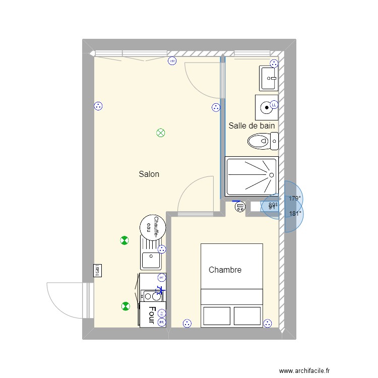 Appart mazarin. Plan de 0 pièce et 0 m2