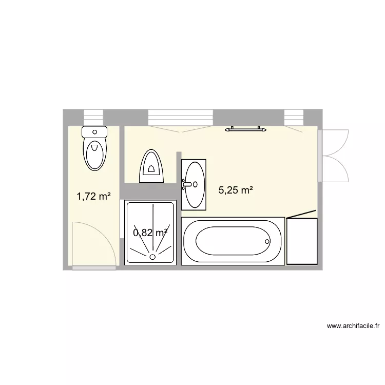 Suite de bains Guethary. Plan de Suite de bains Guethary. Plan de