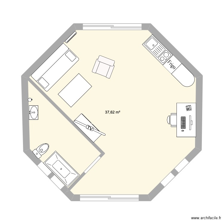 plan allemand. Plan de 0 pièce et 0 m2