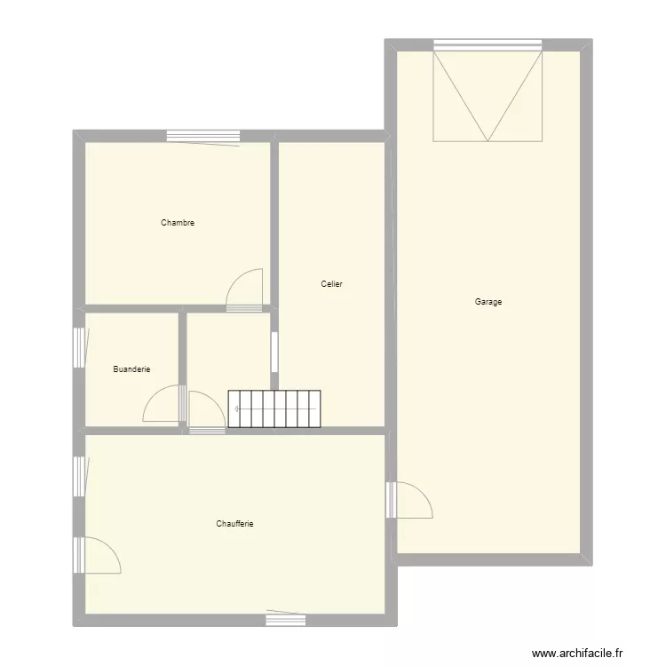 Croquis MAUMY Sous sol. Plan de 