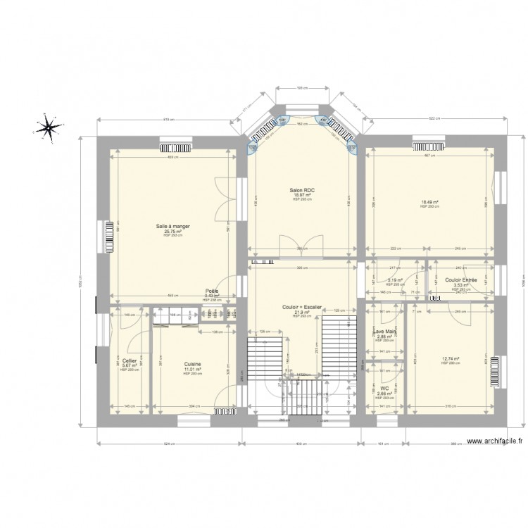 Casa Nostra RDC. Plan de 0 pièce et 0 m2
