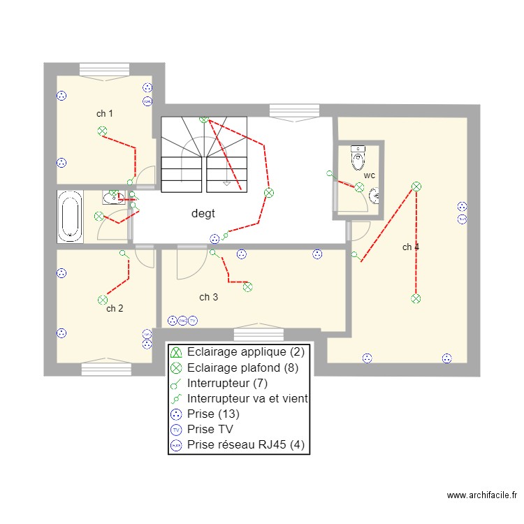 16 viot etage. Plan de 0 pièce et 0 m2