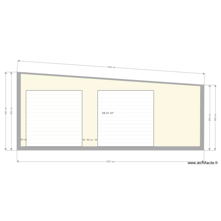 10 x 10 Coupe A. Plan de 