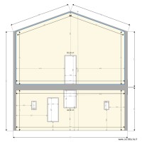 Façade nord 29 av de Brouilla St Jean Lasseille avant treavaux