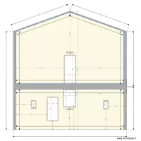 Fa&ccedil;ade nord 29 av de Brouilla St Jean Lasseille avant treavaux