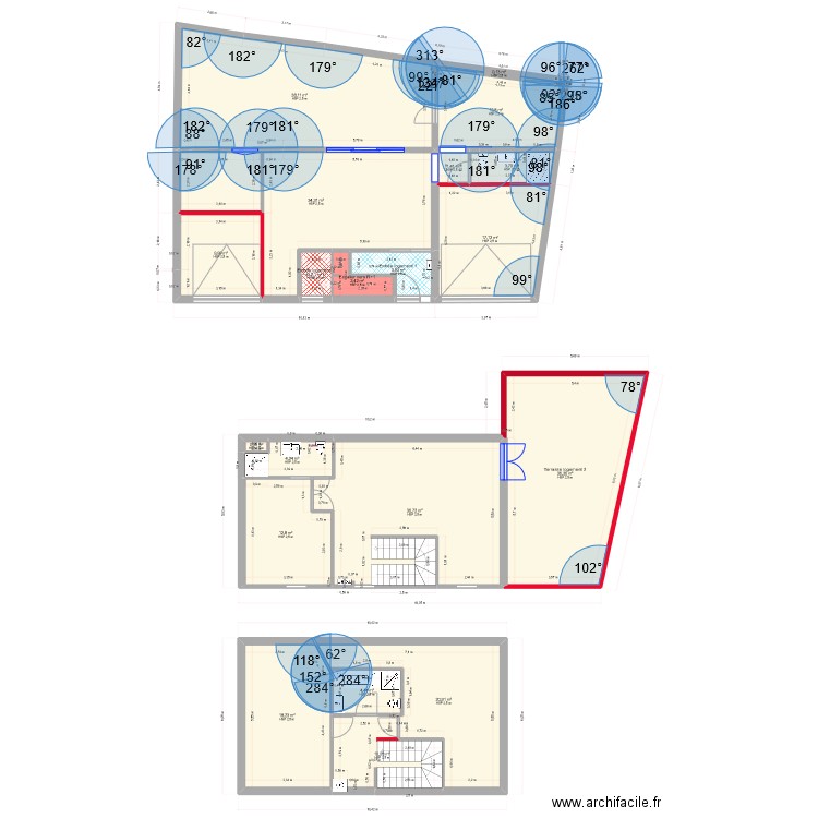 auray RDC, R+1et combles le 27-08-23 . Plan de 21 pièces et 270 m2