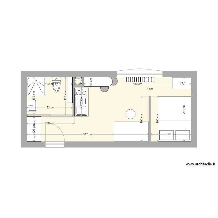 Studiocaro. Plan de 0 pièce et 0 m2