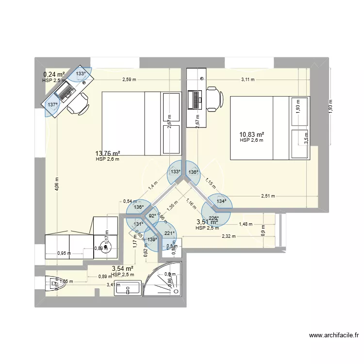 Carrière Futur. Plan de 5 et 32 m² Carrière Futur. Plan de 5 et 32 m²